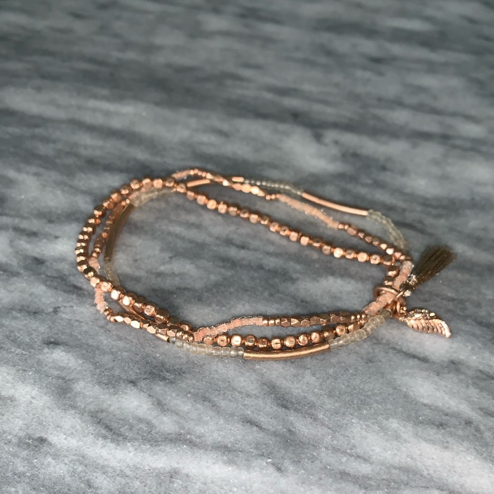 3-Piece Rose Gold Bracelet